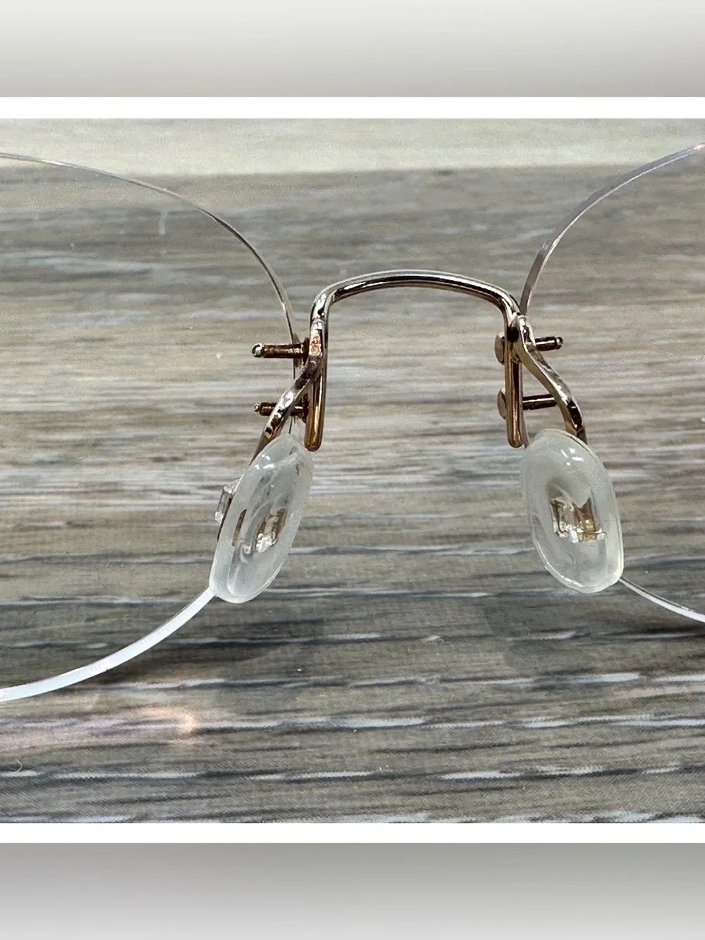 RARE Hoya Pinfeel Gold-Plated Titanium Eyeglass Frames Japan Flexible 16-135 Vtg
